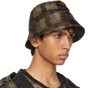 BNWT SS21 DRIES VAN NOTEN x LEN LYE KHAKI NYLON BUCKET HAT